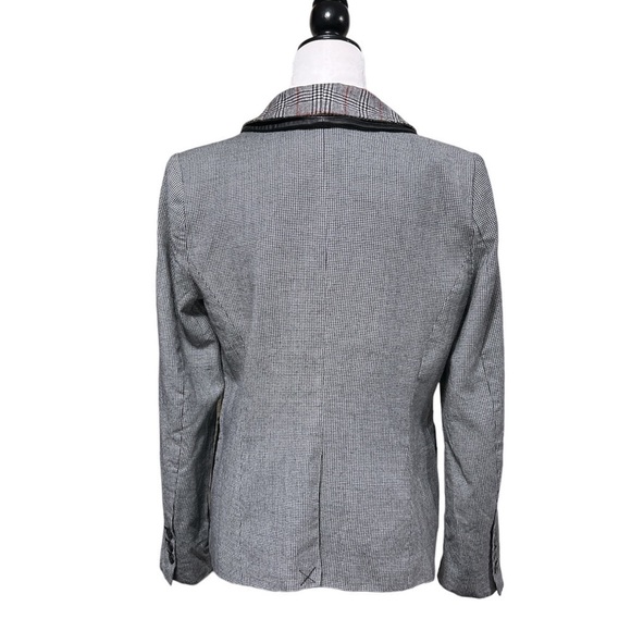 L.A.M.B. Mixed Media Tweed Check Single Button Blazer - Picture 4 of 16